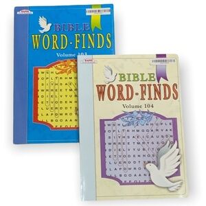 Bible Word Find Puzzle Books  Set of 2 Books NÉW